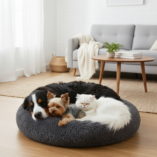 Cama Ortopédica para Mascotas - Ultra Suave, con Efecto Anti-Ansiedad